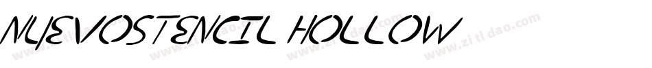 nuevostencil hollow字体转换
